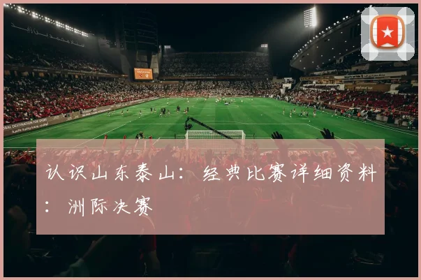 认识山东泰山：经典比赛详细资料：洲际决赛